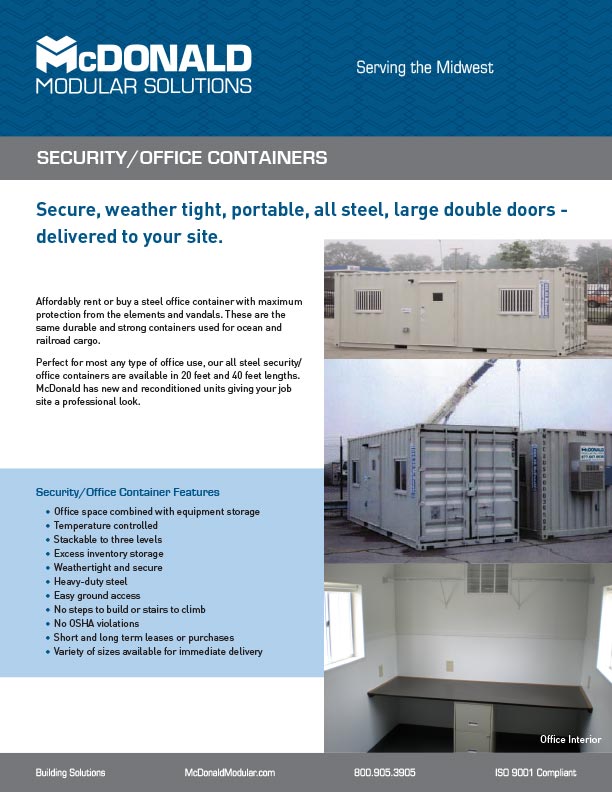 McDonald Modular One-sheets | John MarcyJohn Marcy